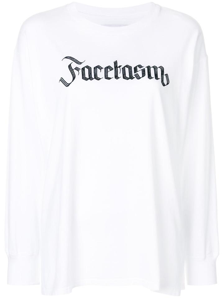 Facetasm Logo Print Sweatshirt - White