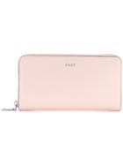 Dkny Satton Logo Continental Wallet - Pink & Purple