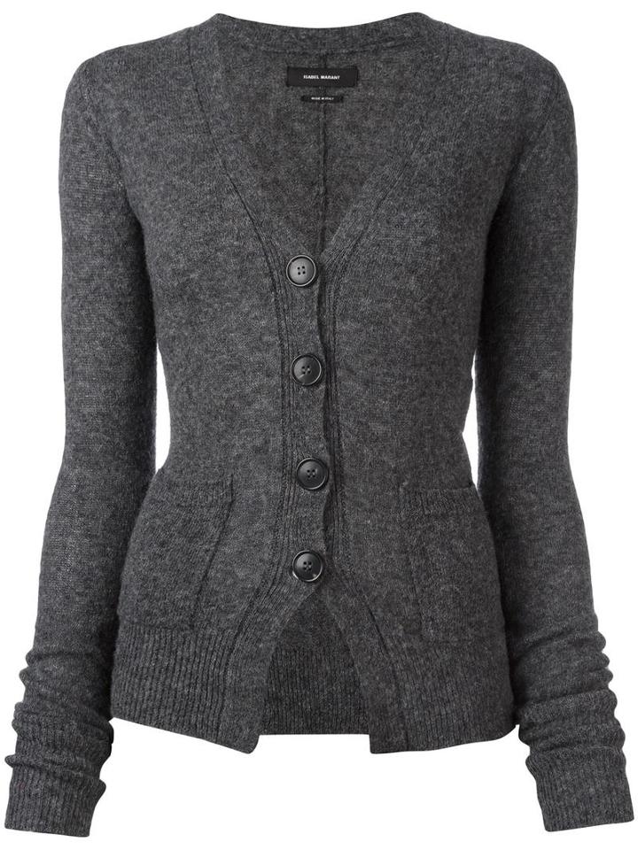 Isabel Marant 'camelia' Cardigan, Women's, Size: 40, Grey, Alpaca