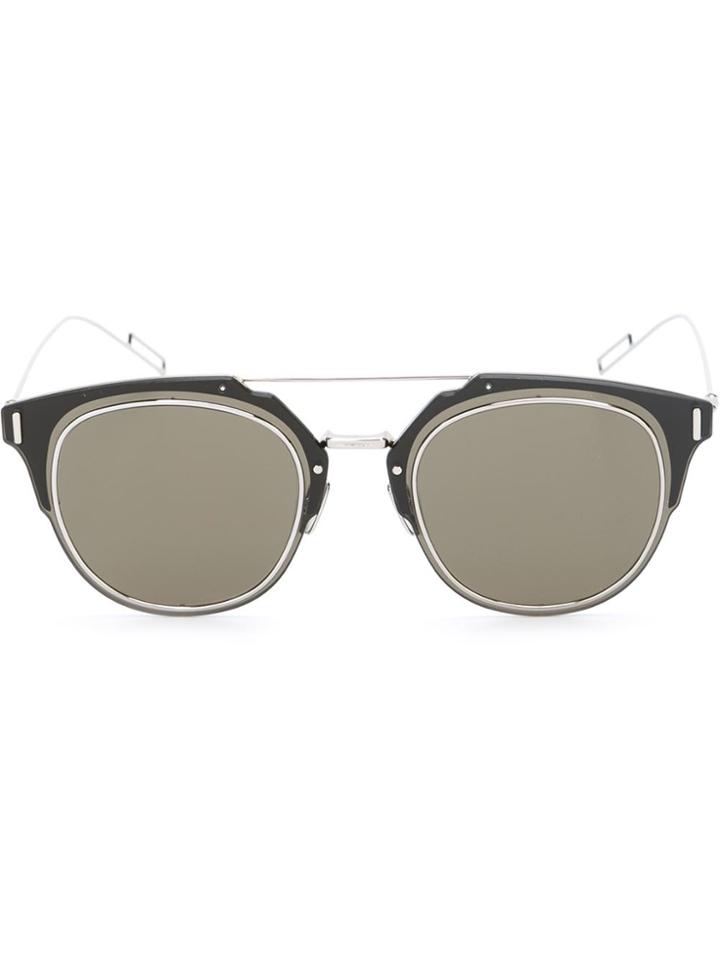 Dior Eyewear Round Sunglasses - Black