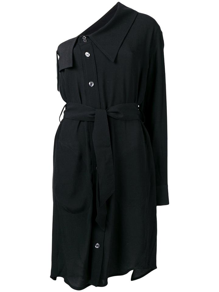 Vivienne Westwood One Shoulder Drench Dress - Black