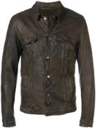 Salvatore Santoro Classic Leather Jacket - Brown