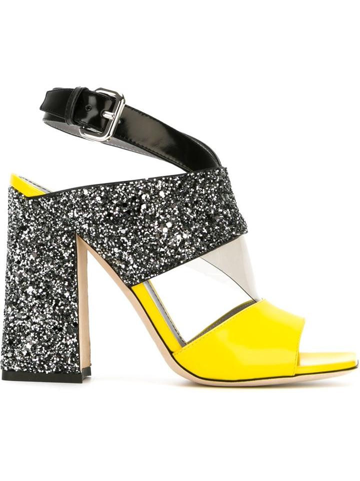 Pollini Geometric Sandals