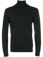 Cruciani Fitted Roll-neck Sweater - Black