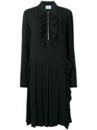 Prada Ruffled Shirt Dress - Black