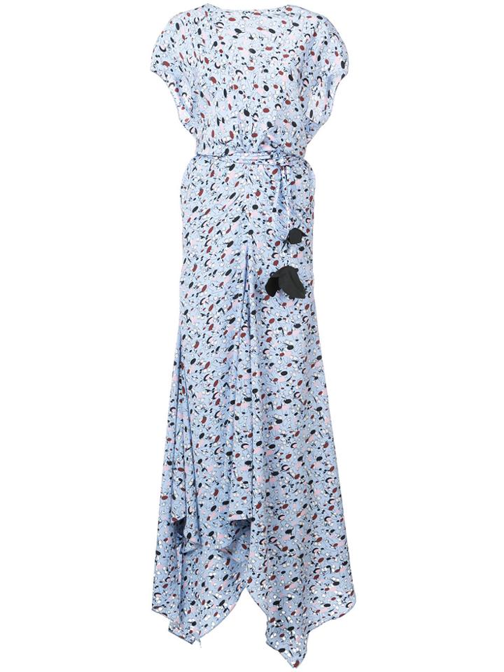 Marni Floral Maxi Dress - Blue