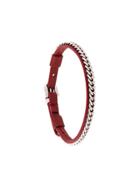 Salvatore Ferragamo Chain-trimmed Bracelet - Metallic