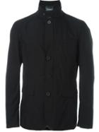 Herno Zipped Blazer Jacket, Men's, Size: 58, Black, Polyamide/spandex/elastane/polyester/polytetrafluoroethylene (ptfe)