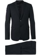 Emporio Armani Flap Pockets Two-piece Suit, Men's, Size: 48, Black, Wool/cupro