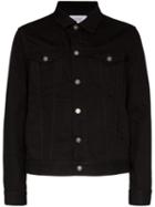 Givenchy Logo-embroidered Denim Jacket - Black