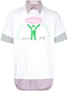 Walter Van Beirendonck Pre-owned Checked Layered T-shirt - White