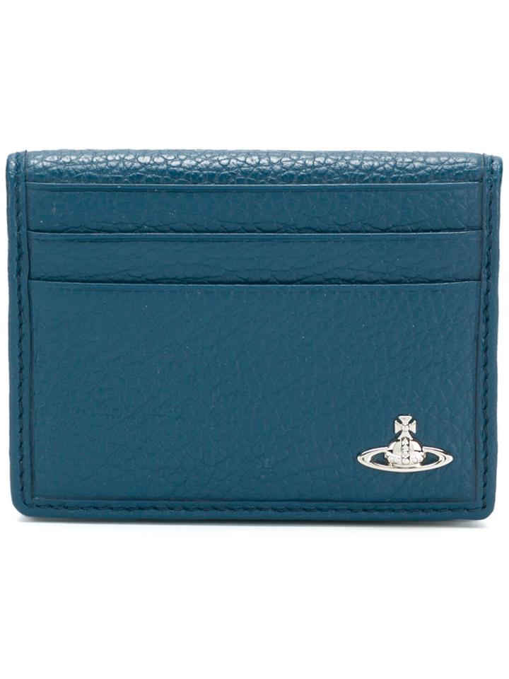 Vivienne Westwood Logo Plaque Card Holder - Blue