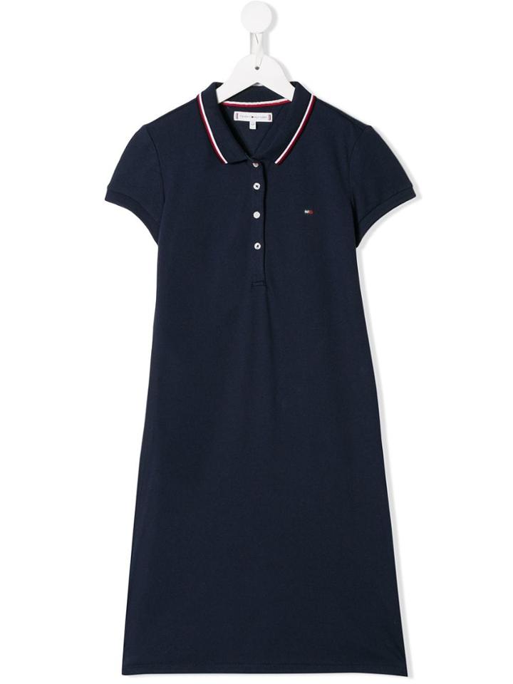Tommy Hilfiger Junior Logo Shift Dress - Blue