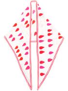 Alexander Mcqueen Calligraphy Print Pointed Scarf - White