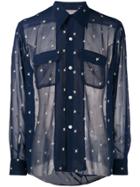 Needles Embroidered Star Shirt - Blue