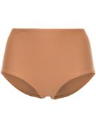 Matteau The High Waist Brief Bikini Bottom - Brown