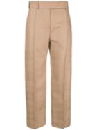 Alexandre Vauthier Creased Cropped Trousers - Neutrals