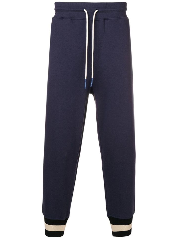 Drôle De Monsieur Drawstring Track Pants - Blue