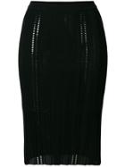 Mrz Knitted Pencil Skirt - Black