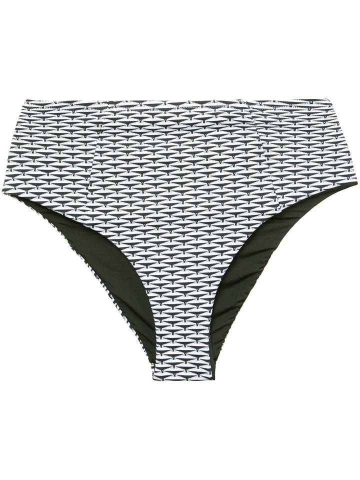 Onia - Leah Bikini Bottom - Women - Nylon/spandex/elastane - Xl, Blue, Nylon/spandex/elastane