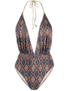 Mc2 Saint Barth Plunge Swim Suit - Blue