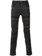 Diesel Black Gold Striped Detailing Jeans, Men's, Size: 29, Blue, Cotton/polyester/spandex/elastane