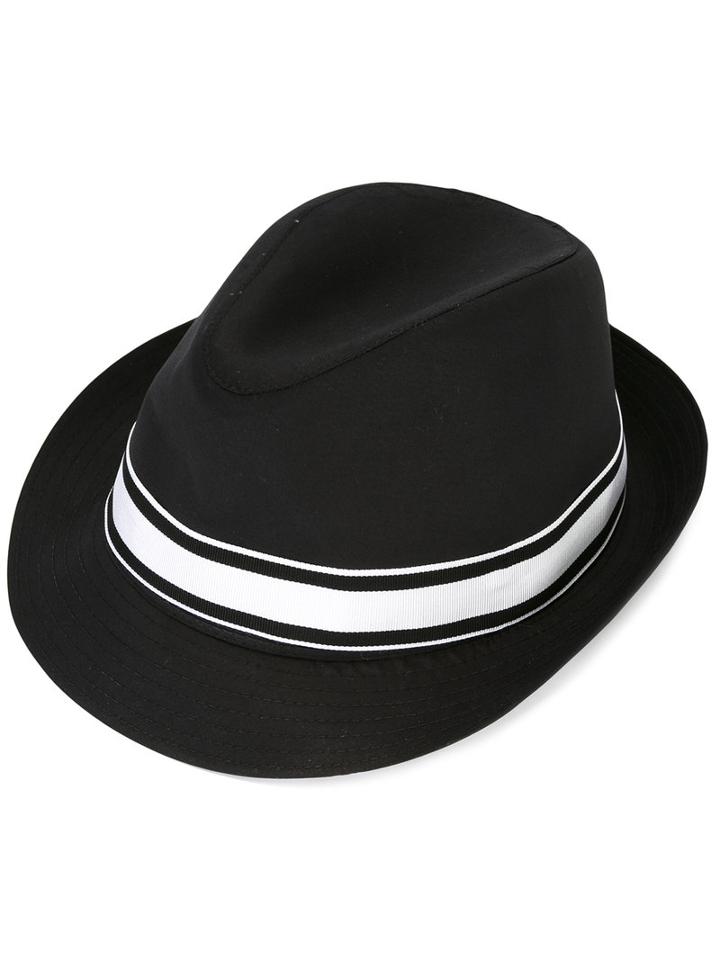 Dolce & Gabbana Kids - Striped Band Hat - Kids - Cotton/spandex/elastane - 56 Cm, Black