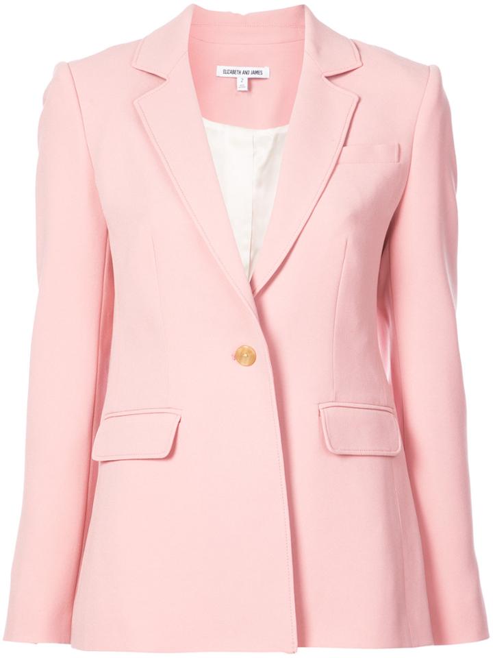 Elizabeth And James Plain Classic Blazer - Pink & Purple