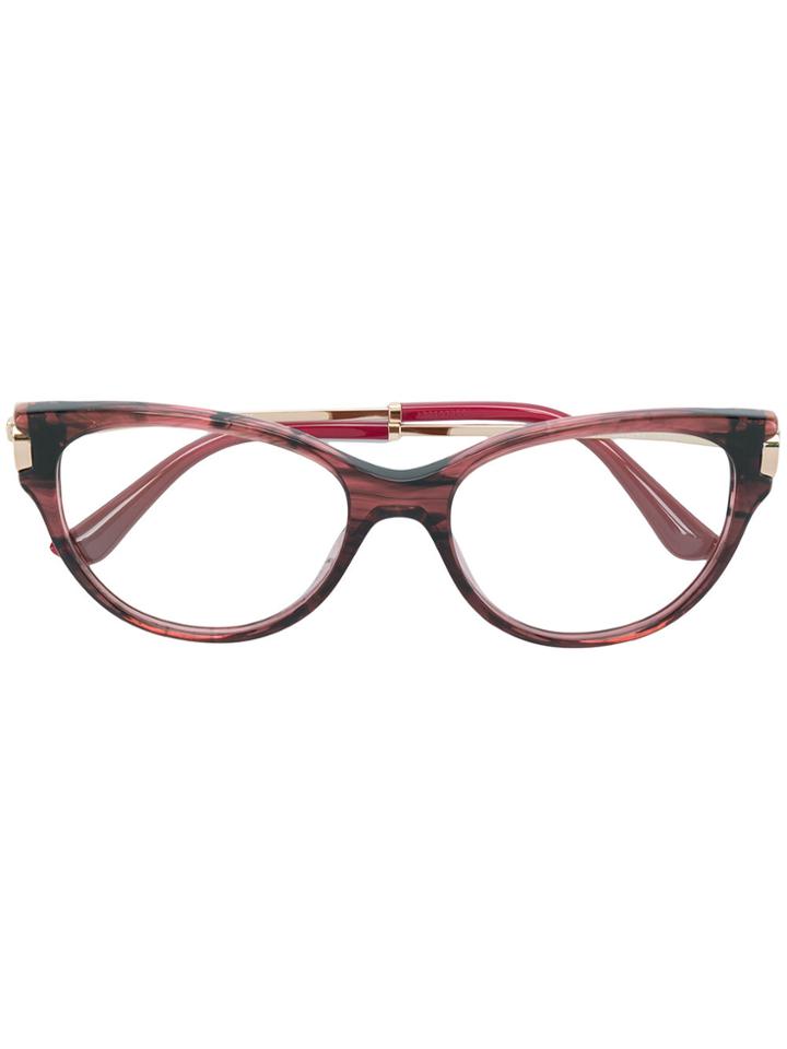 Bulgari Cat Eye Glasses - Pink & Purple