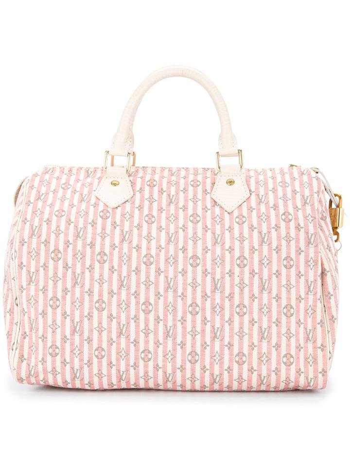 Louis Vuitton Vintage Mini Speedy 30 Monogram Handbag - White