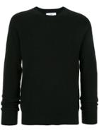 Ck Calvin Klein Long-sleeve Fitted Sweater - Black