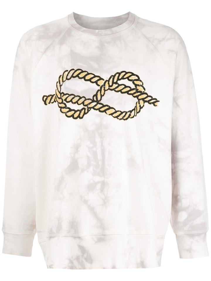 À La Garçonne À La Garçonne + Hering Knot Sweatshirt - White