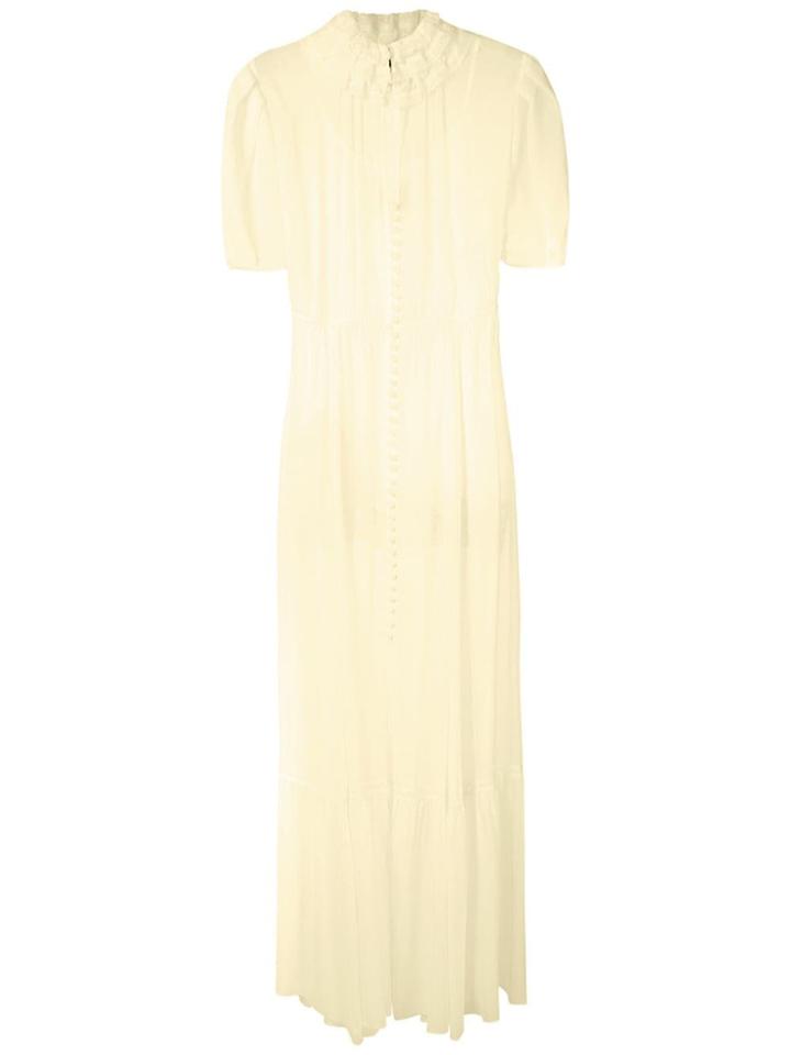Andrea Bogosian Vestido Poli Couture Abf - Yellow