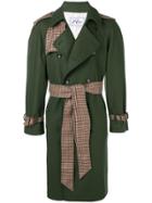 Lc23 Belted Double Breasted Coat - Green