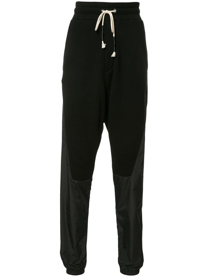 Mostly Heard Rarely Seen Paneled Track Pants - Black