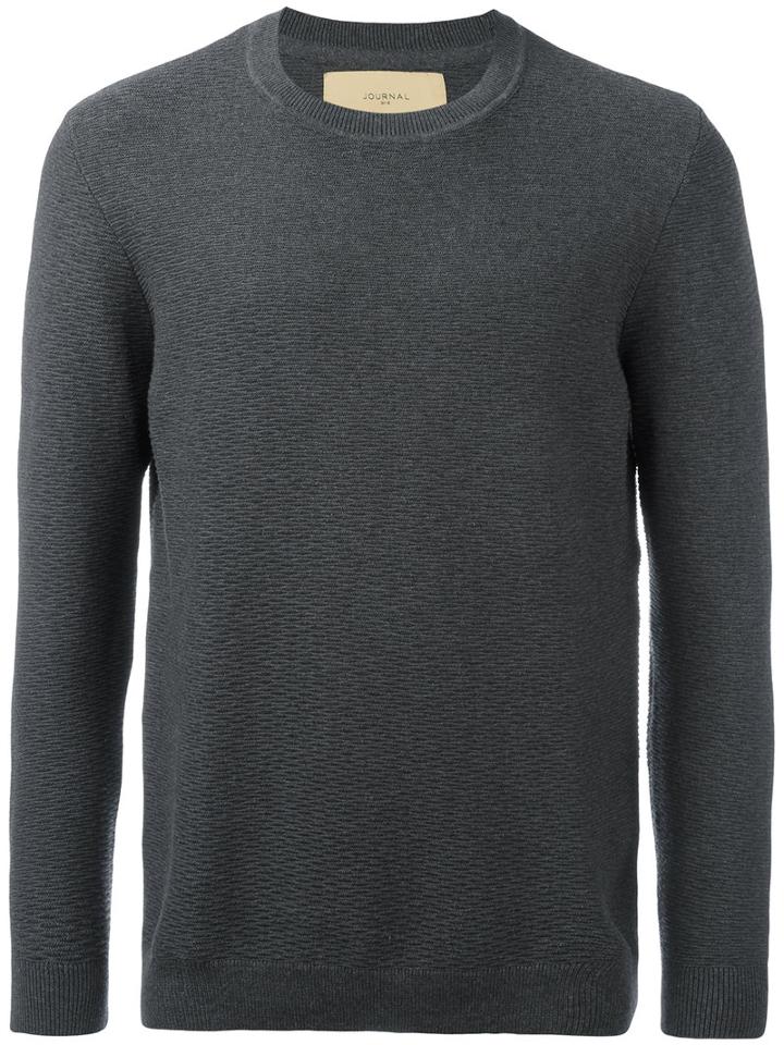 Journal - Plain Sweatshirt - Men - Cotton - L, Grey, Cotton