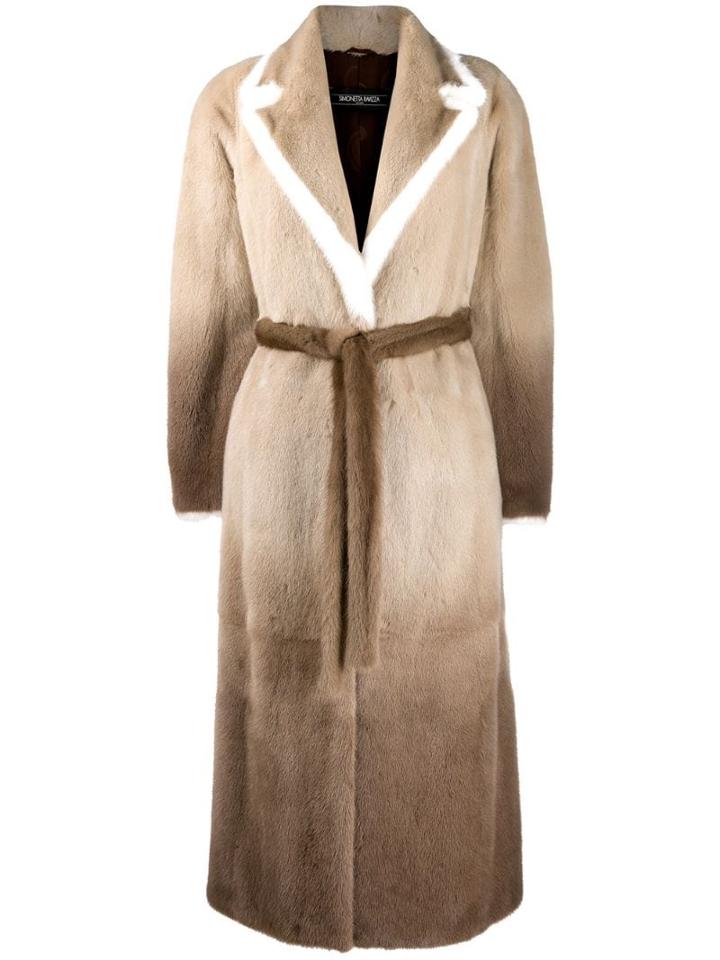 Simonetta Ravizza Oversized Coat - Brown
