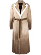 Simonetta Ravizza Oversized Coat - Brown