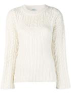 Kenzo Multi-knit Sweater - White
