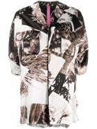 Y's Printed Blouse - Brown