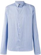 Y / Project Stripe Shirt, Adult Unisex, Size: 50, Blue, Cotton
