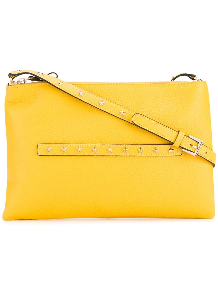 Red Valentino - Stars Studded Crossbody Bag - Women - Calf Leather - One Size, Yellow/orange, Calf Leather