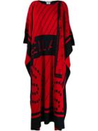Stella Mccartney Logo Print Midi Poncho - Red