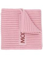 Moncler Logo Knitted Scarf - Pink