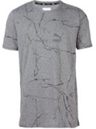 Stampd Logo Print T-shirt, Men's, Size: Medium, Grey, Cotton/polyester