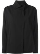 Demoo Parkchoonmoo Funnel Neck Jacket, Women's, Size: 40, Black, Polyester/polyurethane/rayon