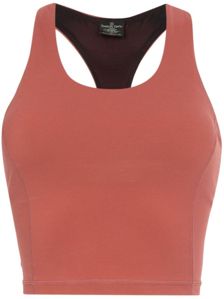 Sweaty Betty Power Cropped Performance Tank Top - Red