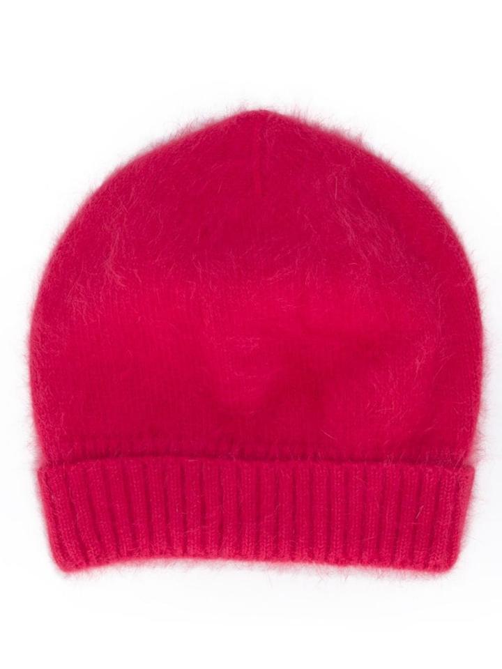Roberto Collina Plain Knitted Hat - Pink