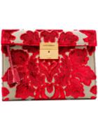 Dolce & Gabbana Brocade Clutch - Red