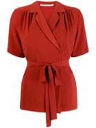 Emilia Wickstead Eudora Blouse - Red